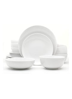 اشتري Plates And Bowls Sets  16 Piece Fine Bone China Dinnerware Sets For 4  Round White Dish Set With Dinner Plates Set  And Bowls  Modern Kitchen Dinnerware Set  Lightweight Dishes في مصر