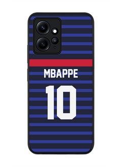 Buy Rugged Black edge case for Redmi Note 12 4G Slim fit Soft Case Flexible Rubber Edges Anti Drop TPU Gel Thin Cover-France Player Name - Mbappe in UAE