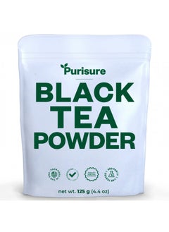 اشتري Purisure Instant Black Tea Powder, 125g, Premium Zero Calorie Unsweetened Iced Tea Mix Powder, Refreshing Powdered Black Powder Tea, Delicious Instant Tea - Perfect for Hot & Iced Tea - 125 Servings في الامارات