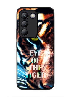 اشتري Rugged Black edge case for Vivo V30 Lite 5G, Slim fit Soft Case Flexible Rubber Edges Anti Drop TPU Gel Thin Cover -  Eye Of The Tiger في الامارات