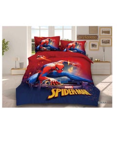 Buy Textile Children Cartoon 3d Print Bedding Sets Comforter with fixed Duvet Set Bed Linen Boys Girls Single Comfort 160x210 Bed Sheets 120”200  spider in UAE