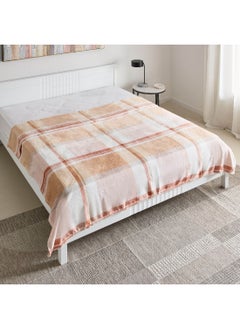 اشتري Matrix Seth Printed Flannel Queen Blanket 200 x 220 cm في الامارات