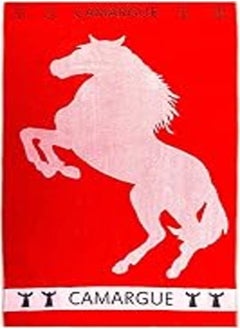 Buy Signoola Beach towel 90 x 170 cm Red Horse, 100% cotton. in Egypt