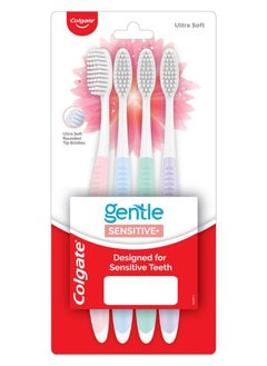 Buy Colgate Toothbrush Sensitive, Pack of 4 Brushes in UAE