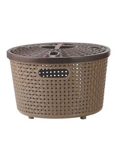 Buy Silky Basket With Lid Plastic Assorted Color Container in UAE