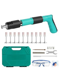 اشتري Manual Steel Nail Gun Tool, Concrete Nail Gun, Portable Mini Nail Shooting Machine with 10 Nails, Nail Wall Fixing Tool for Cement Walls, Household Wood working في الامارات