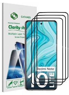 Buy 3 Pack For Xiaomi Redmi Note 10 Lite Screen Protector Tempered Glass Full Glue Back in UAE