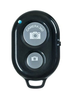 Buy Universal Bluetooth Mobile Phone Camera Remote Control Shutter For Selfie Stick Black in UAE