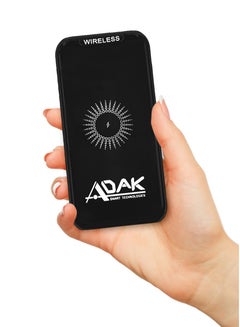 Buy Adak Power Bank with 10000 mAh Capacity, Fast Wireless Charging, Triple Outputs (Wireless, Smart USB-A, USB-C Power Delivery), Dual Inputs (USB-C & micro-USB) in UAE