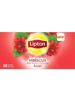 Buy Lipton Herbal Hibiscus - 20 Teabags in UAE