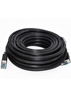 Buy Vga Cable 15 Meter Black Head Male To Male High Resolution in Saudi Arabia