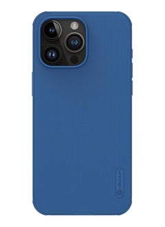 Buy Nillkin Super Frosted Shield Pro Matte cover case for iPhone 15 Pro Max 6.7 - Blue in Egypt