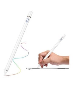 Buy Active Stylus Digital Pen For All iPhones, iPad, Android Tablets And Phones White in Saudi Arabia