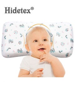 اشتري Baby Pillow - Preventing Flat Head Syndrome (Plagiocephaly) for Your Newborn Baby，Made of Memory Foam Head- Shaping Pillow and Neck Support (0-12 Months) في السعودية