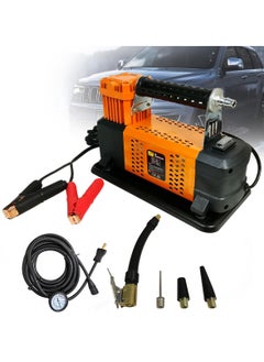 Buy Heavy Duty Tire Inflator, Car Air Compressor Single Cylinder Air Blower Compressed Electric Air Pump DC12V 150PSI in Saudi Arabia