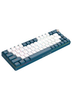 Buy Wireless Mechanical Keyboard with 67 Keys Hot swappable Wired or Bluetooth with RGB Backlit in UAE
