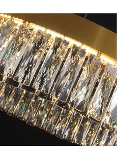 Buy Modern Crystal Hanging Light Chandeliers Luxury Golden Pendant in UAE