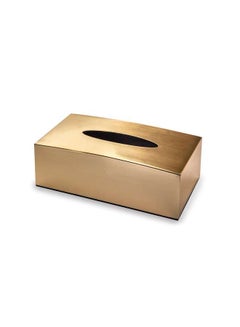 Buy Acrylic Tissue Box Metal Finish - Gold in UAE