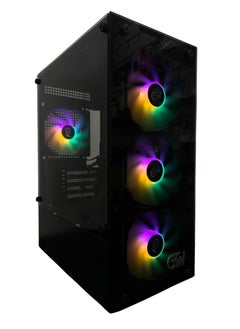 اشتري كيس كمبيوتر العاب من GTW,لون اسود مع 4 مراوح,GT-F4B002,RGB في السعودية