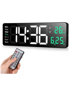 XREXS Large Digital Wall Clock With Reote Control, 16.5 Inch LED Large