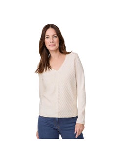 Buy Ribbed V-Neck Pullover in Egypt