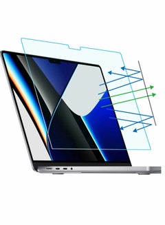 Buy Blue Light Blocking Screen Protector for MacBook Pro 16 inch 2021 M1 Pro M1 Max A2485 1 Pack Anti Blue Light Blocking Anti Glare Laptop Screen Protector in Saudi Arabia