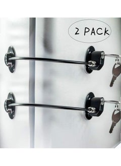 Buy 2-Piece Refrigerator Door Locks With 4 keys in UAE