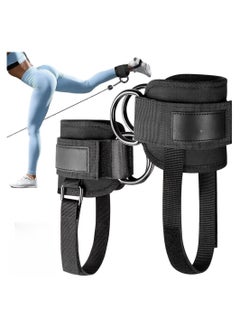 اشتري Gym Ankle Straps for Cable Machines, 2 PCS Comfortable Padded Ankle Cuffs for Kickbacks, Double D-Ring Attachment, Leg Extensions, Glute Workout, Curls & Hip Abductors Exercise for Man & Women في السعودية