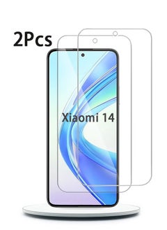 Buy 2PCS Tempered Glass for Xiaomi 14 Screen Protector [Bubble Free][Anti-Scratch][9H Hardness][Fingerprint Free][HD Clear Film] Xiaomi 14 Screen Protector in UAE