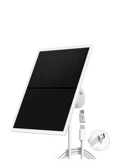 Buy Solar Panel for Security Camera,10W Solar Panel Charger IP66 Waterproof, Fast Charging, Micro USB & USB-C Compatible, 360 Degrees Mounting,Outdoor Surveillance Power in Saudi Arabia