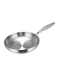 اشتري HOMEWAY 28CM Stainless Steel Tri-Ply Fry Pan – Durable, Non-Stick Cookware for Healthy Cooking في الامارات