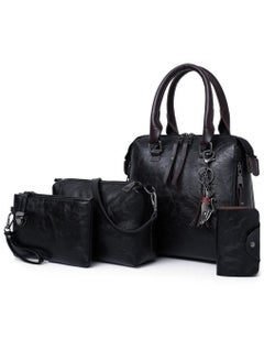 Buy 4pcs Handbag for Women Wallet Tote Bag Shoulder Bags Top Handle Satchel Purse Set in UAE