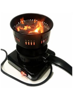 Buy Electric Charcoal Starter, Fire Burner Stove - Porcelain Coating Removable Handle - For Boiler Bbq, Fire Entry And Coal Burner | Black in Saudi Arabia