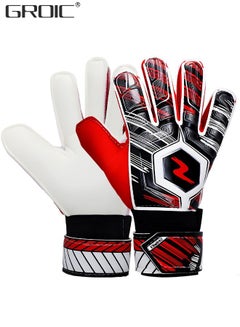 Buy Soccer Goalie Goalkeeper Gloves,Football Gloves with Strong Grips Palms,Anti-Slip Soccer Gloves,Sports Protective Equipment, High Non-Slip Grip Flexible Lightweight Receiver Glove Adults Sizes in UAE