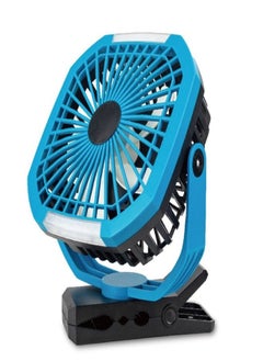 Buy Stargold Red 8 Inch Clip-on Office Desk Rechargeable Fan, SG-4039 Blue in Saudi Arabia