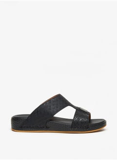 Buy Men's Textured Slip-On Arabic Sandals in UAE