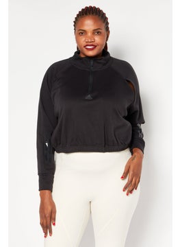 Buy Women Plus Size Training Sweatshirt, Black in UAE