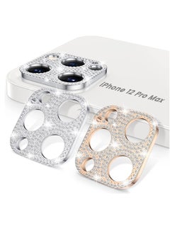 Buy Camera Lens Protector Fit for iPhone 2 Pack Goton Bling Camera Lens Protector Fit for iPhone 12 Pro Max, Lens Protective Decoration Sticker Fit for iPhone 12 Pro Max in UAE