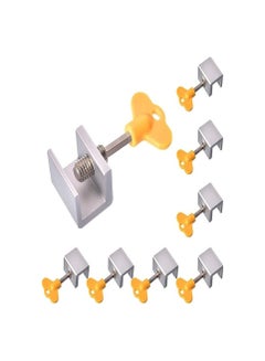 Buy Home Clearance Sale Sliding Window Locks Adjustable Security Window Lock Window Stoppers Aluminum with Key Childproof Safety Window Lock Clamps for Vertical Horizontal Slide Door Windows(8 Sets) in UAE
