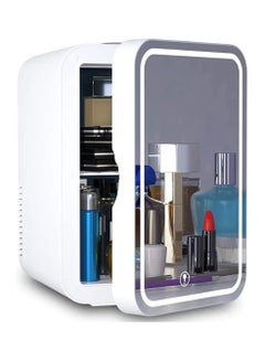 Buy COOLBABY Mini Fridge for Skin Care 8L Cosmetic Refrigerator Skincare Fridge Makeup Fridge, Glass Panel And Led Lighting in UAE