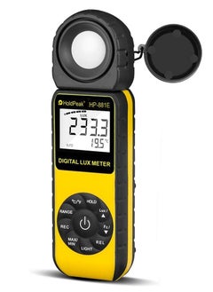 اشتري HOLDPEAK HP-881E Digital Illuminance/Light Meter, Measure Lights 0.01~300,000 Lux (0.01~30,000 FC) Foot Candles, Par Meter Luxmeter for Plants Aquarium Light Tester في الامارات