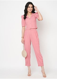 اشتري Puff Sleeve Cropped Blazer & Trouser Co-Ords في السعودية