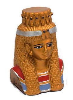 Buy immatgar pharaonic Decorative Egyptian Cleopatra Head Statue ancient Egyptian souvenirs gifts handmade Home decor collectibles Sculptures  (Multi Color 1 - 10 CM Tall) in Egypt