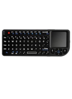 Buy Mini keyboard, smart TV wireless keyboard, wireless Bluetooth keyboard with touchpad and infrared remote control, portable keyboard, compatible with Windows/Android/Google/SMART TV in Saudi Arabia