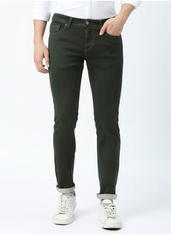 اشتري Mid Rise Jeans with Pocket Detail في السعودية