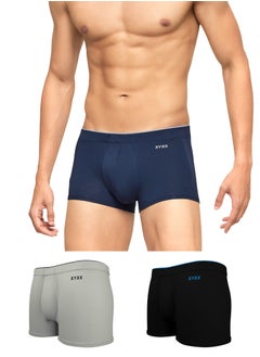 Buy IntelliSoft Modal Trunks for mens pack of 3 in UAE