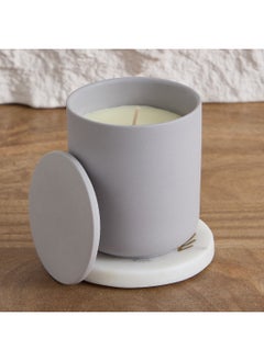 Buy Roura Cozy Wool Ceramic Glass Candle 250 g in UAE