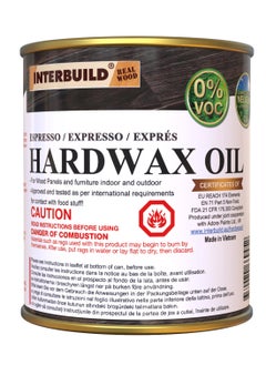 Buy Interbuild Hardwax Oil DARK ESPRESSO 250 ml in UAE