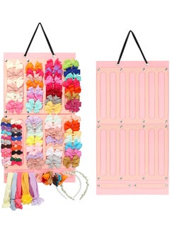 اشتري Bow Holder for Girls Hair Bows, Hair Clips Storage Hanger w/ 16 Ribbons, Hair Accessories Organizer, Wall Hanging for Girl Room 1 Item في الامارات