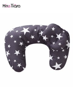 Buy Newborn Baby Nursing Pillows with Head Positioner—Maternity Breastfeeding, Bottle Feeding, Infant Support Washable U-Shaped Pillow with removable Cotton cover in UAE
